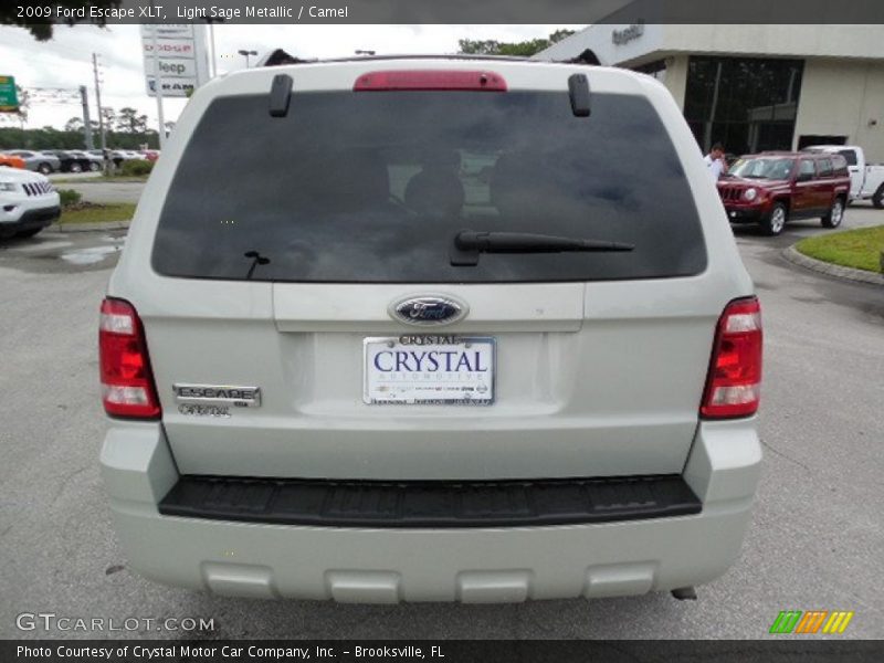 Light Sage Metallic / Camel 2009 Ford Escape XLT