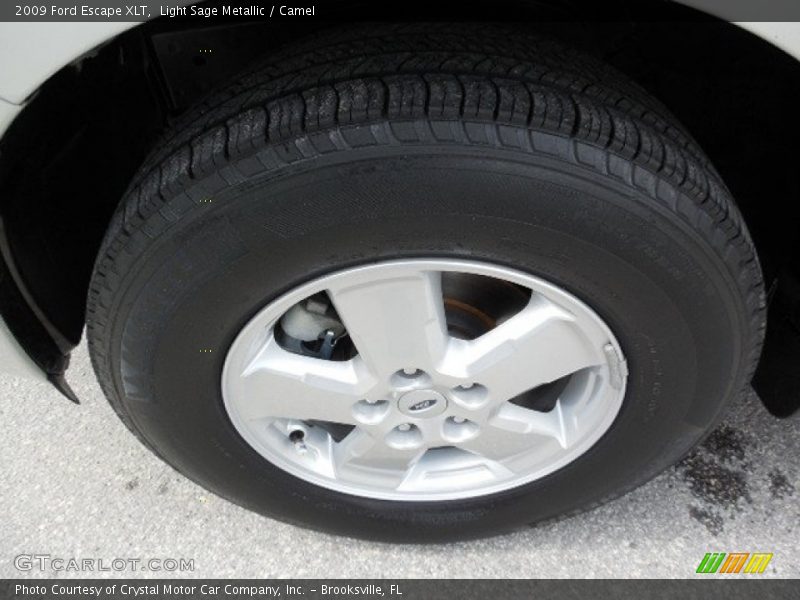 Light Sage Metallic / Camel 2009 Ford Escape XLT