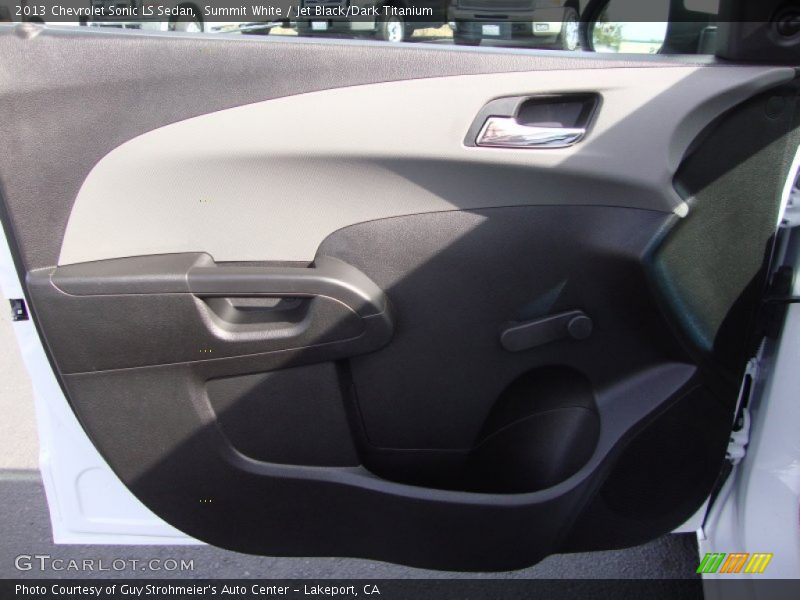 Summit White / Jet Black/Dark Titanium 2013 Chevrolet Sonic LS Sedan
