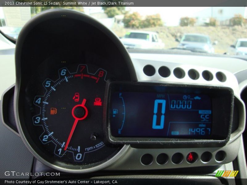 Summit White / Jet Black/Dark Titanium 2013 Chevrolet Sonic LS Sedan