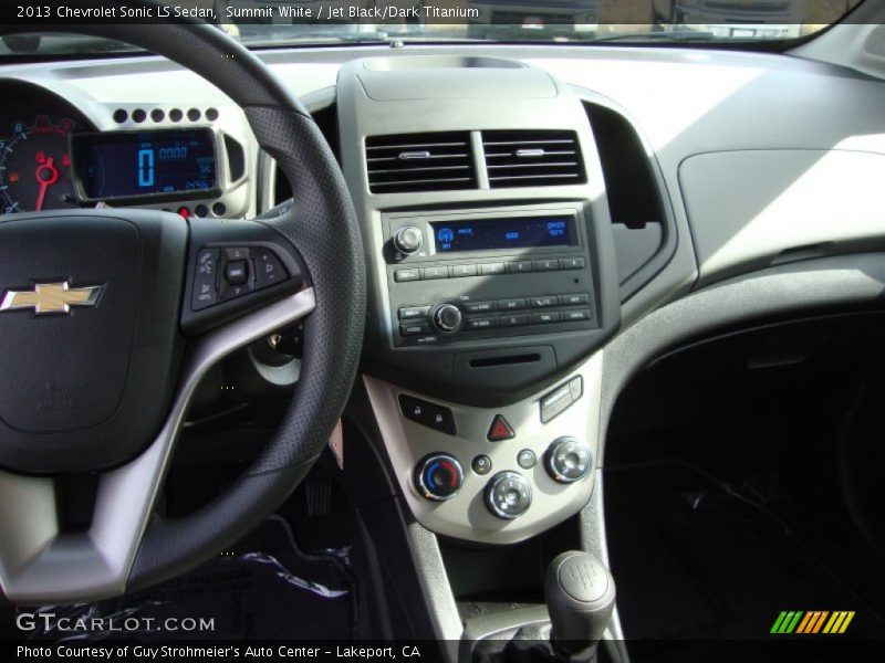 Summit White / Jet Black/Dark Titanium 2013 Chevrolet Sonic LS Sedan