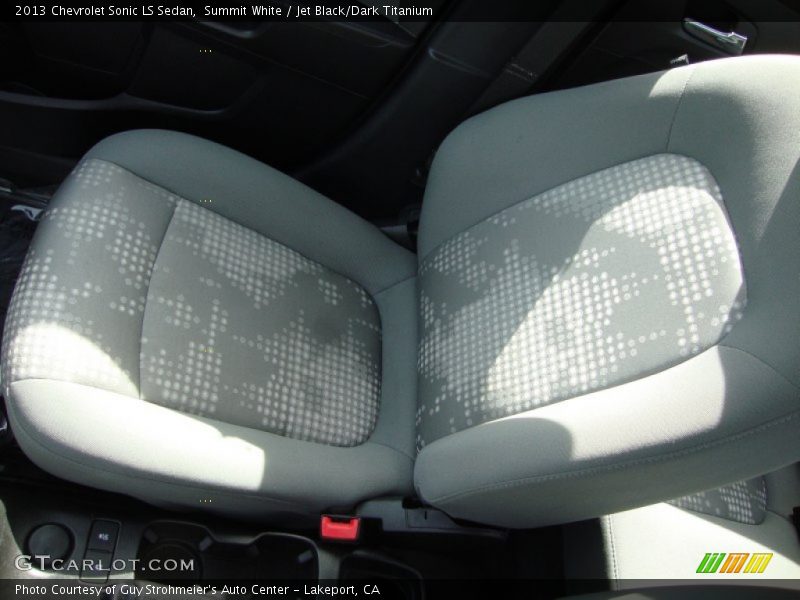 Summit White / Jet Black/Dark Titanium 2013 Chevrolet Sonic LS Sedan