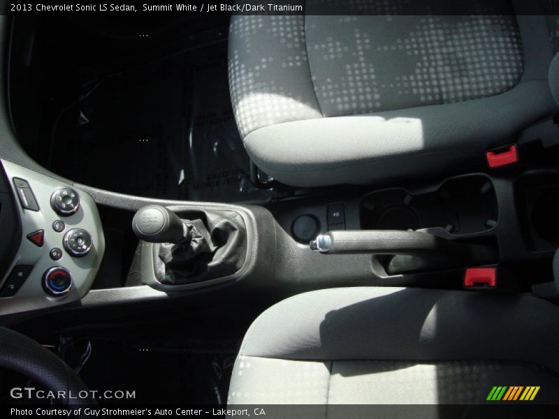 Summit White / Jet Black/Dark Titanium 2013 Chevrolet Sonic LS Sedan
