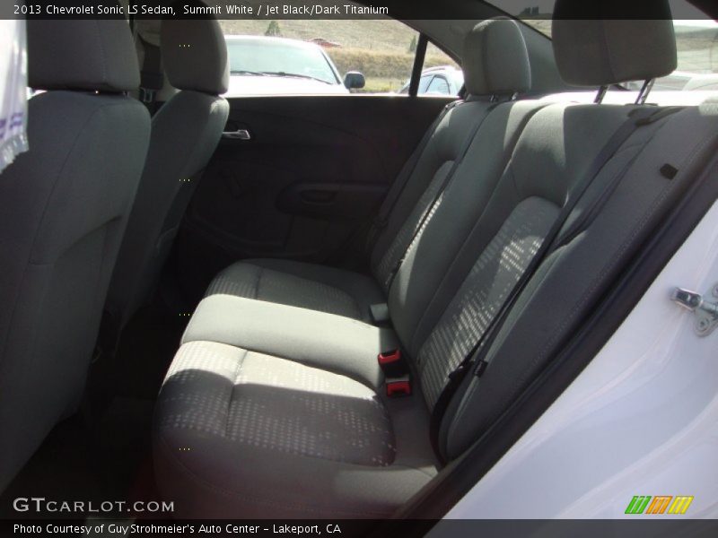 Summit White / Jet Black/Dark Titanium 2013 Chevrolet Sonic LS Sedan