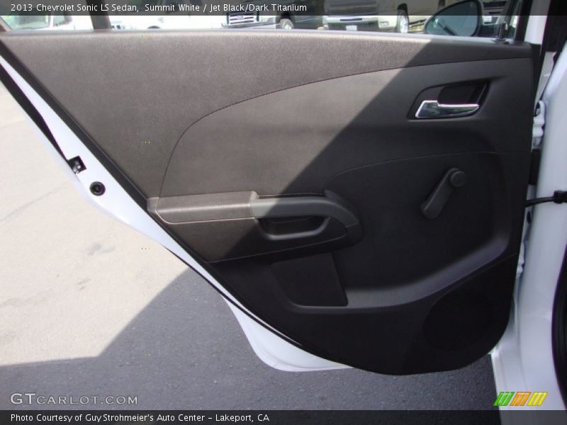 Summit White / Jet Black/Dark Titanium 2013 Chevrolet Sonic LS Sedan