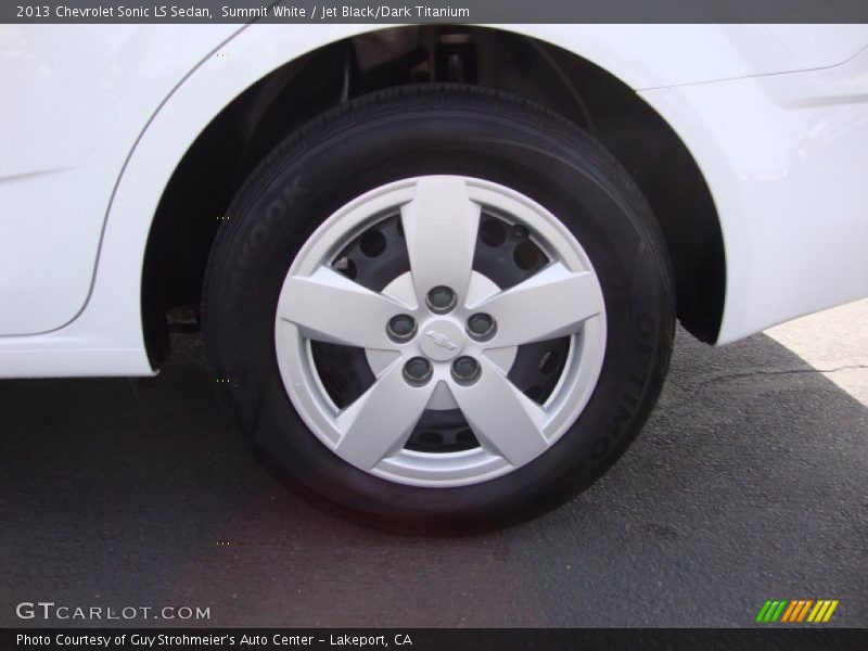 Summit White / Jet Black/Dark Titanium 2013 Chevrolet Sonic LS Sedan