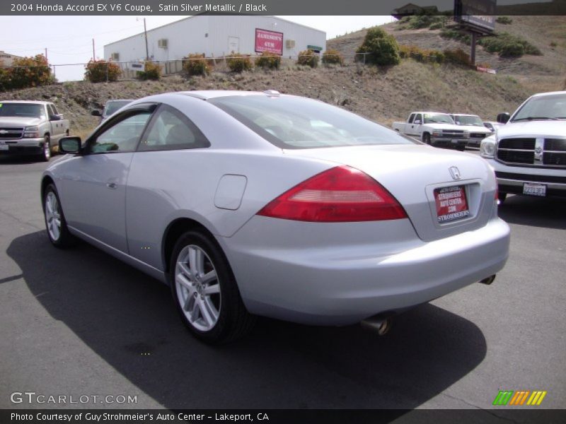 Satin Silver Metallic / Black 2004 Honda Accord EX V6 Coupe