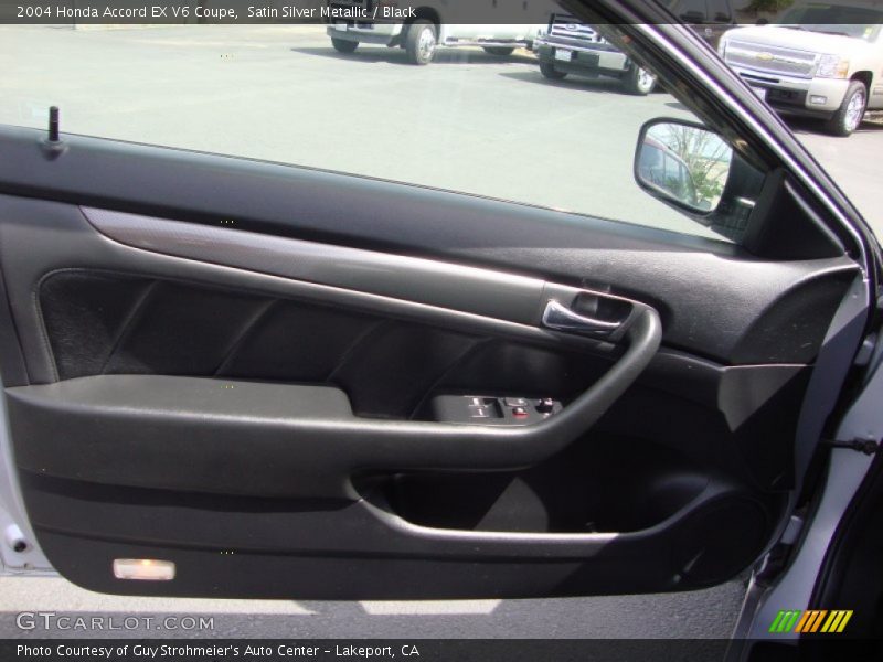 Satin Silver Metallic / Black 2004 Honda Accord EX V6 Coupe