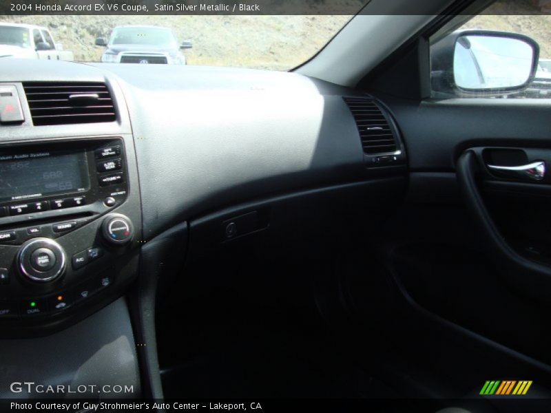 Satin Silver Metallic / Black 2004 Honda Accord EX V6 Coupe