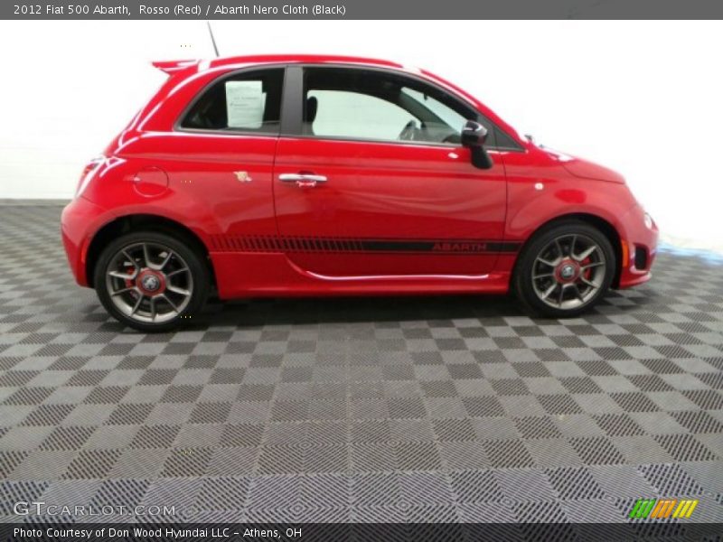 Rosso (Red) / Abarth Nero Cloth (Black) 2012 Fiat 500 Abarth