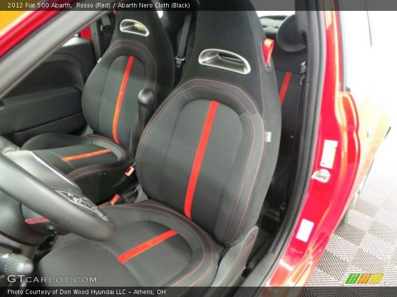 Rosso (Red) / Abarth Nero Cloth (Black) 2012 Fiat 500 Abarth