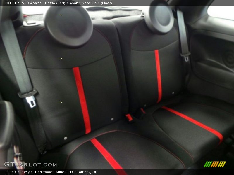 Rosso (Red) / Abarth Nero Cloth (Black) 2012 Fiat 500 Abarth