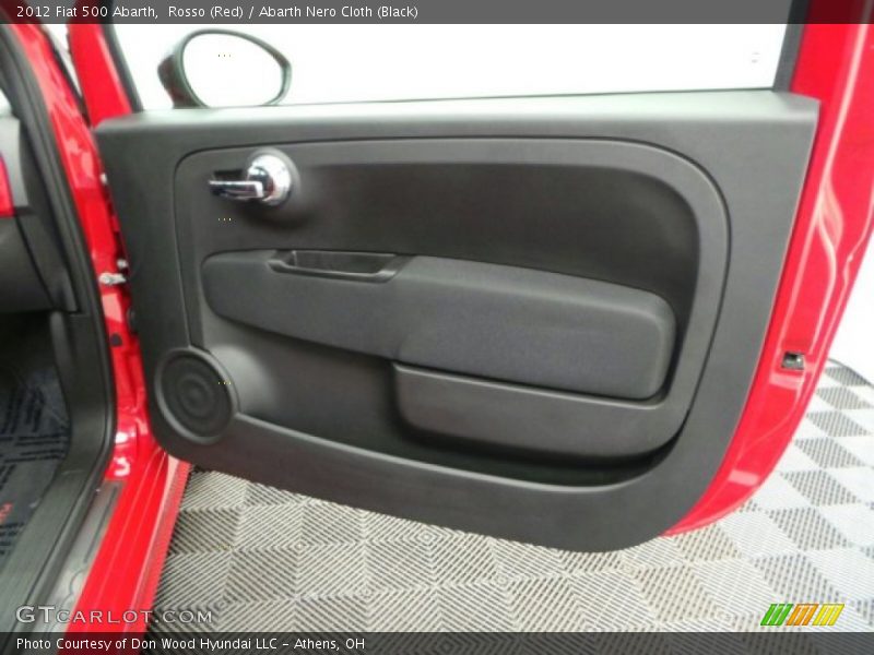 Rosso (Red) / Abarth Nero Cloth (Black) 2012 Fiat 500 Abarth