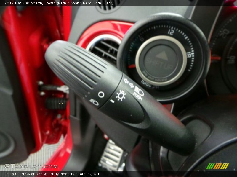 Rosso (Red) / Abarth Nero Cloth (Black) 2012 Fiat 500 Abarth
