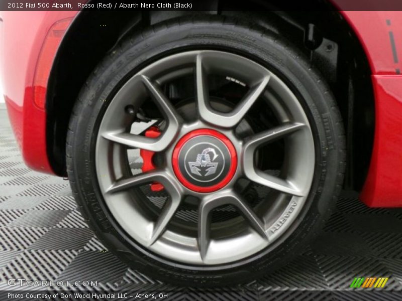 Rosso (Red) / Abarth Nero Cloth (Black) 2012 Fiat 500 Abarth