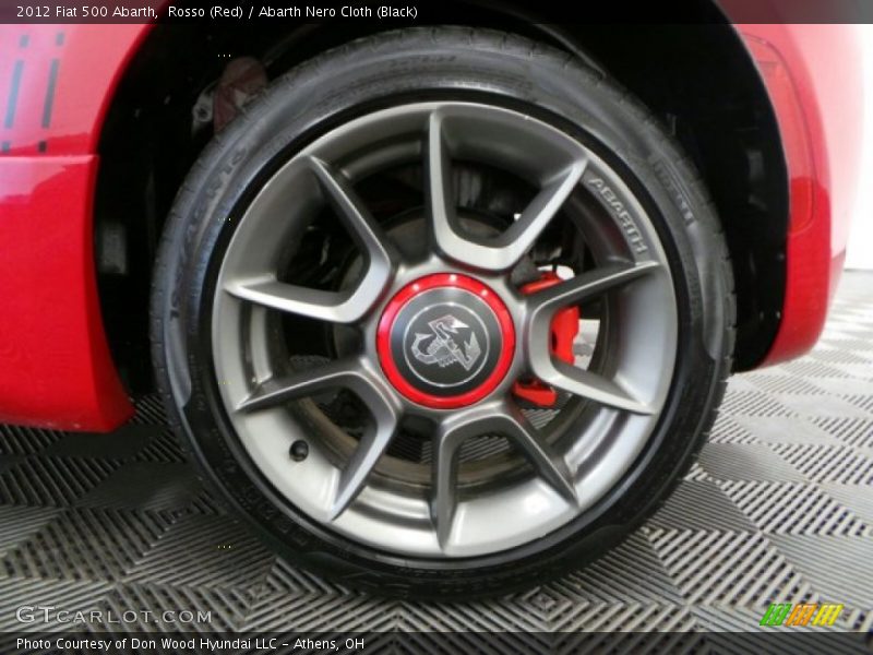 Rosso (Red) / Abarth Nero Cloth (Black) 2012 Fiat 500 Abarth