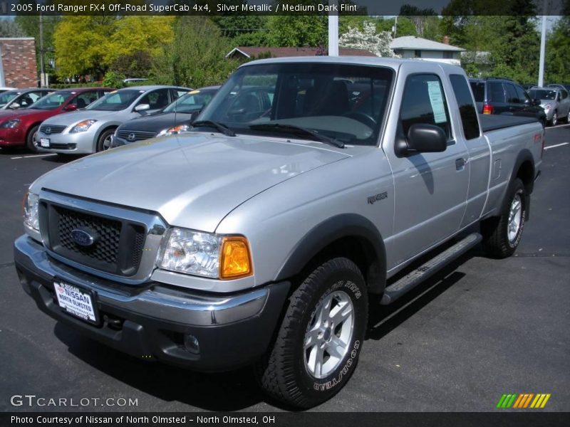 Silver Metallic / Medium Dark Flint 2005 Ford Ranger FX4 Off-Road SuperCab 4x4