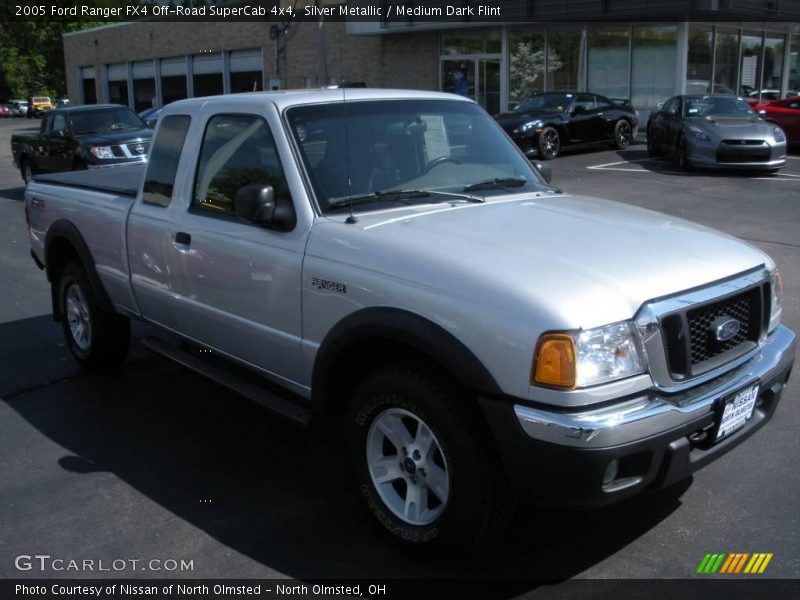 Silver Metallic / Medium Dark Flint 2005 Ford Ranger FX4 Off-Road SuperCab 4x4
