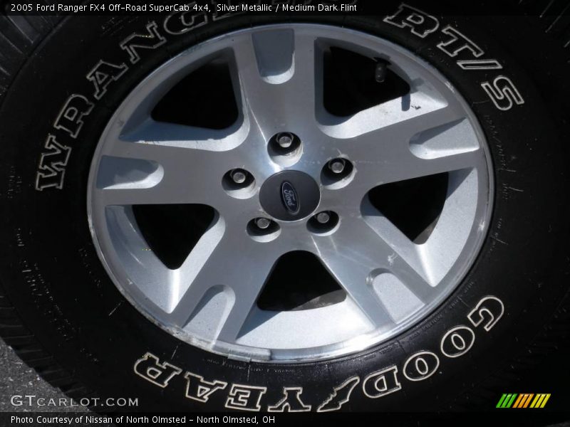 Silver Metallic / Medium Dark Flint 2005 Ford Ranger FX4 Off-Road SuperCab 4x4