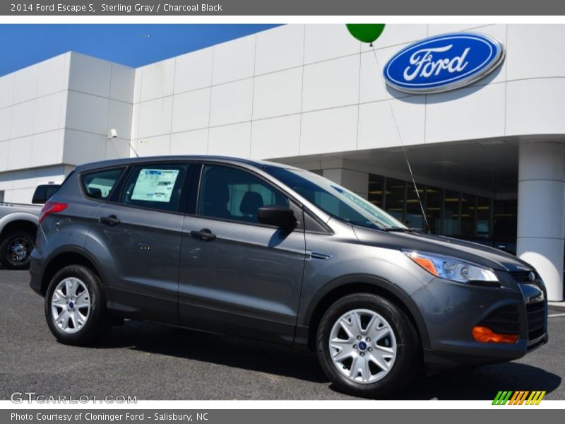 Sterling Gray / Charcoal Black 2014 Ford Escape S