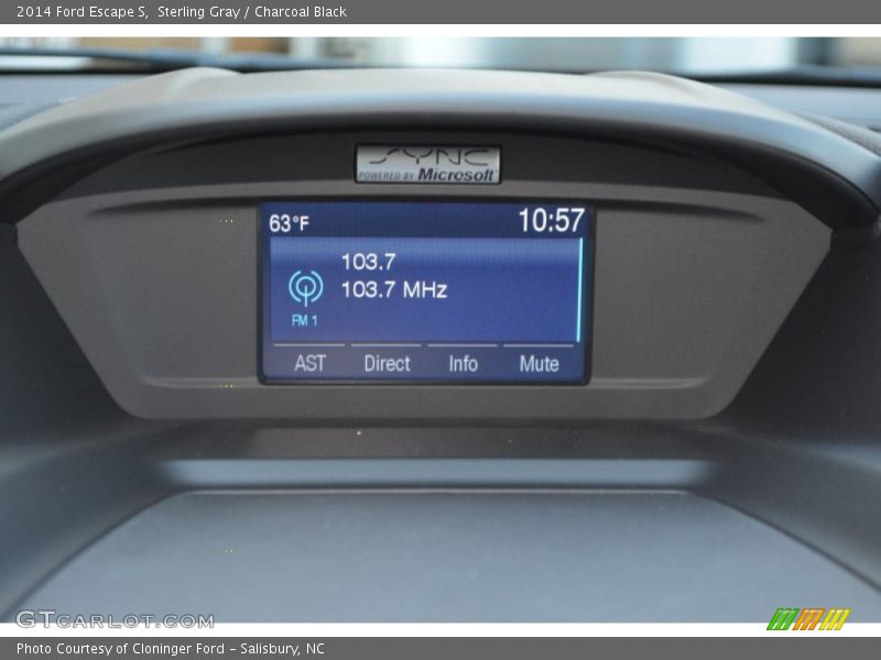 Sterling Gray / Charcoal Black 2014 Ford Escape S
