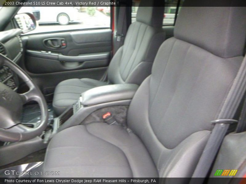 Victory Red / Graphite 2003 Chevrolet S10 LS Crew Cab 4x4