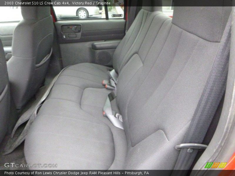 Victory Red / Graphite 2003 Chevrolet S10 LS Crew Cab 4x4