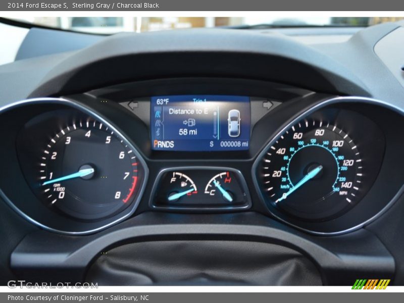 Sterling Gray / Charcoal Black 2014 Ford Escape S
