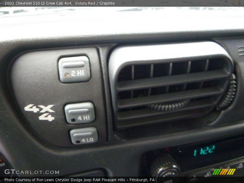 Victory Red / Graphite 2003 Chevrolet S10 LS Crew Cab 4x4