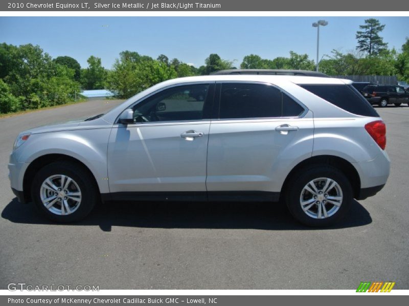 Silver Ice Metallic / Jet Black/Light Titanium 2010 Chevrolet Equinox LT