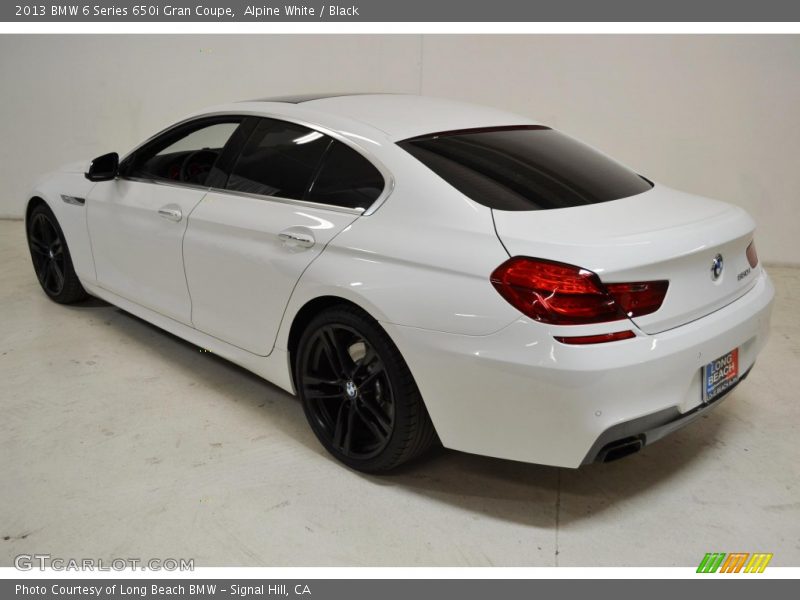Alpine White / Black 2013 BMW 6 Series 650i Gran Coupe