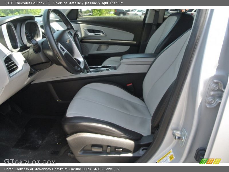 Silver Ice Metallic / Jet Black/Light Titanium 2010 Chevrolet Equinox LT