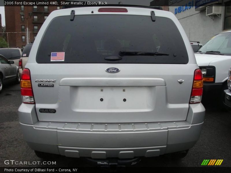 Silver Metallic / Ebony Black 2006 Ford Escape Limited 4WD
