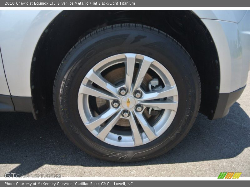 Silver Ice Metallic / Jet Black/Light Titanium 2010 Chevrolet Equinox LT