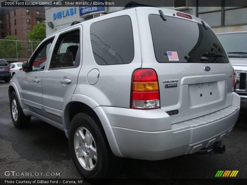 Silver Metallic / Ebony Black 2006 Ford Escape Limited 4WD