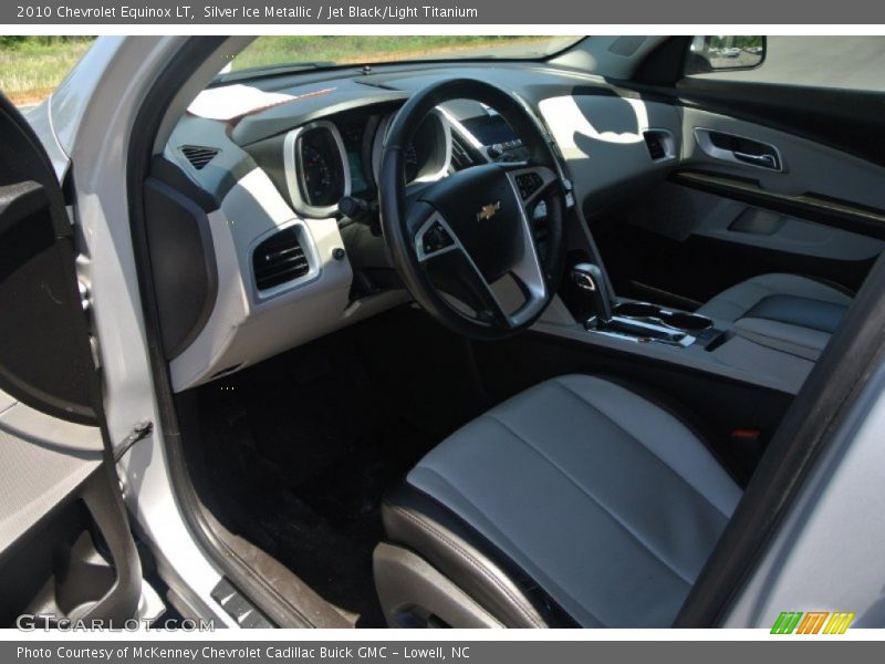 Silver Ice Metallic / Jet Black/Light Titanium 2010 Chevrolet Equinox LT
