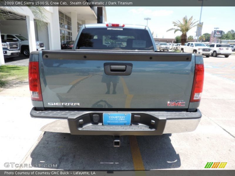 Stealth Gray Metallic / Dark Titanium 2009 GMC Sierra 1500 SL Crew Cab