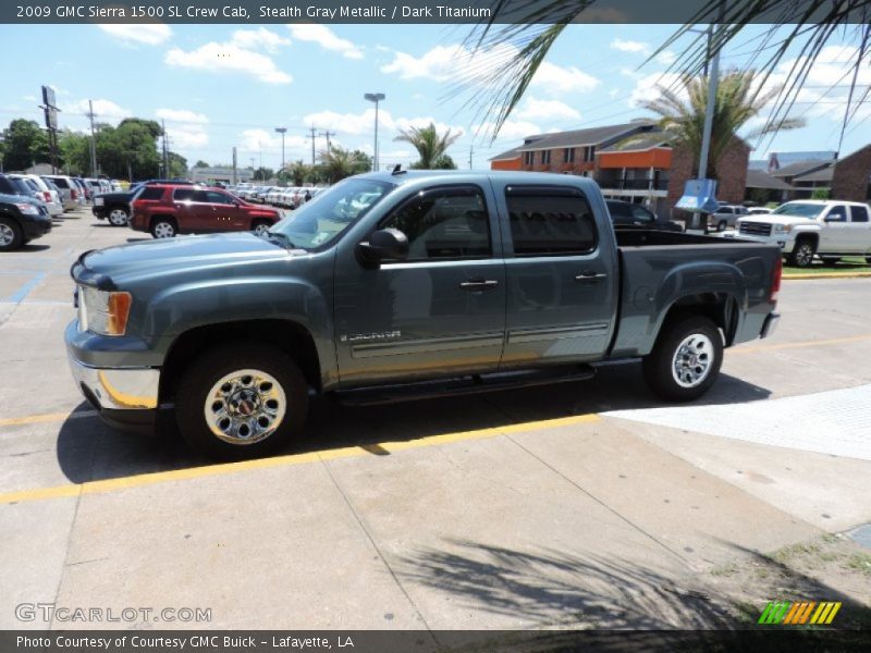 Stealth Gray Metallic / Dark Titanium 2009 GMC Sierra 1500 SL Crew Cab