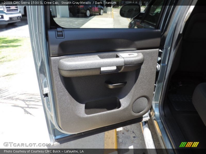 Stealth Gray Metallic / Dark Titanium 2009 GMC Sierra 1500 SL Crew Cab