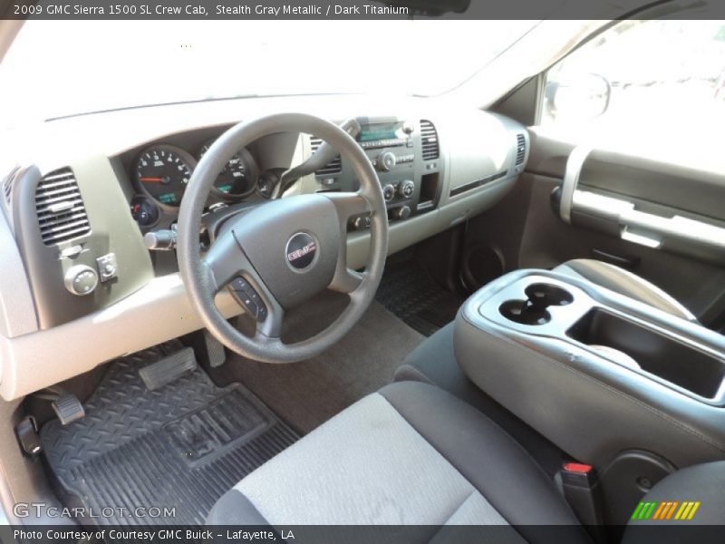 Stealth Gray Metallic / Dark Titanium 2009 GMC Sierra 1500 SL Crew Cab