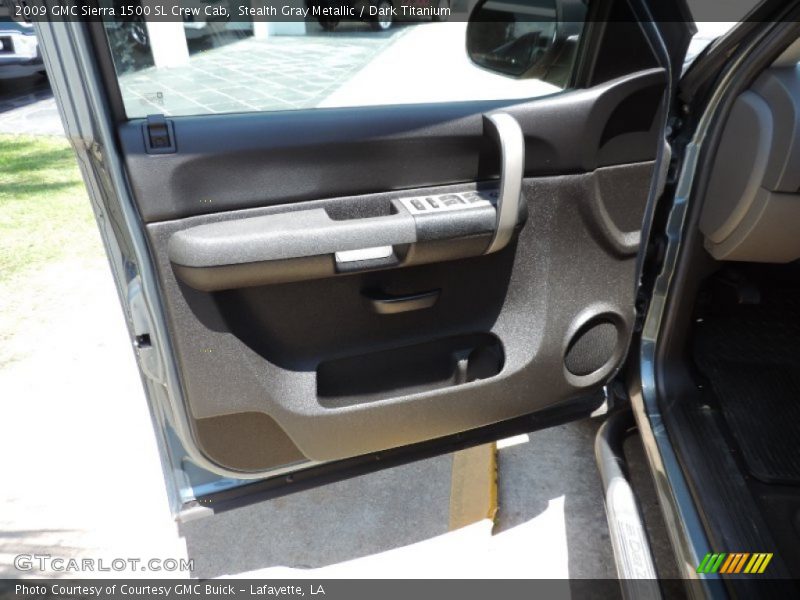 Stealth Gray Metallic / Dark Titanium 2009 GMC Sierra 1500 SL Crew Cab