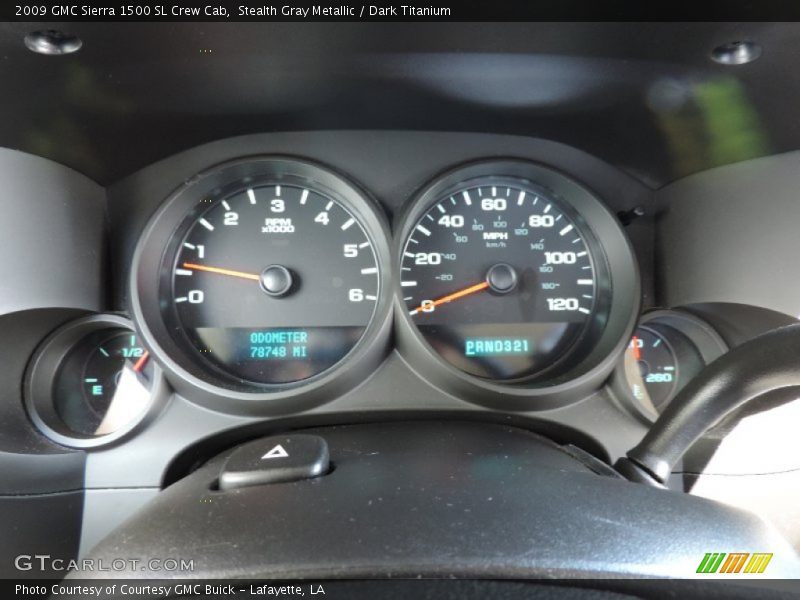 Stealth Gray Metallic / Dark Titanium 2009 GMC Sierra 1500 SL Crew Cab
