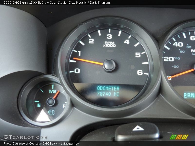Stealth Gray Metallic / Dark Titanium 2009 GMC Sierra 1500 SL Crew Cab