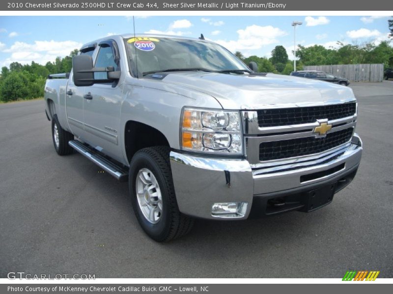 Sheer Silver Metallic / Light Titanium/Ebony 2010 Chevrolet Silverado 2500HD LT Crew Cab 4x4