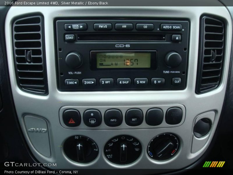 Silver Metallic / Ebony Black 2006 Ford Escape Limited 4WD