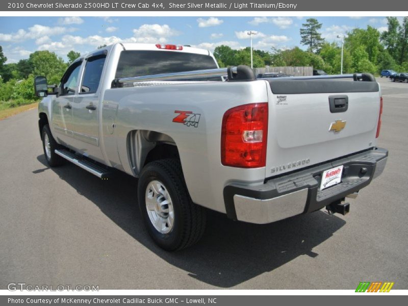 Sheer Silver Metallic / Light Titanium/Ebony 2010 Chevrolet Silverado 2500HD LT Crew Cab 4x4