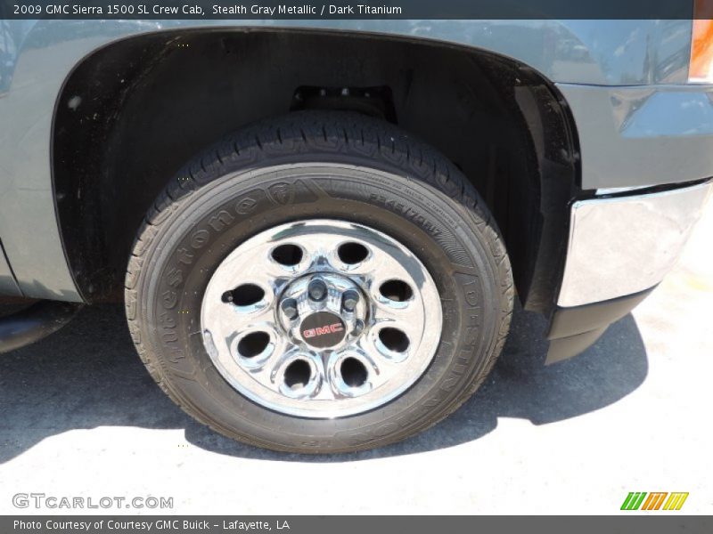 Stealth Gray Metallic / Dark Titanium 2009 GMC Sierra 1500 SL Crew Cab