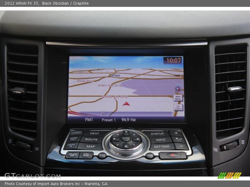 Black Obsidian / Graphite 2012 Infiniti FX 35