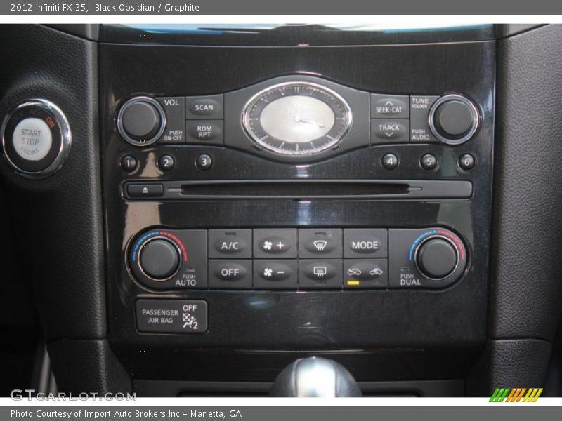Black Obsidian / Graphite 2012 Infiniti FX 35