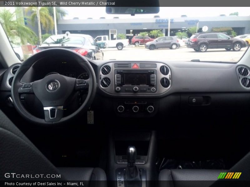 Wild Cherry Metallic / Charcoal 2011 Volkswagen Tiguan SE